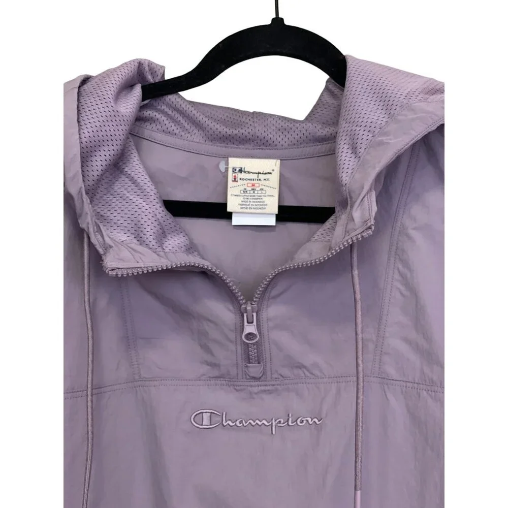 Urban Outfitters Champion Exclusive Anorak Hooded Rain Jacket Medium NEW